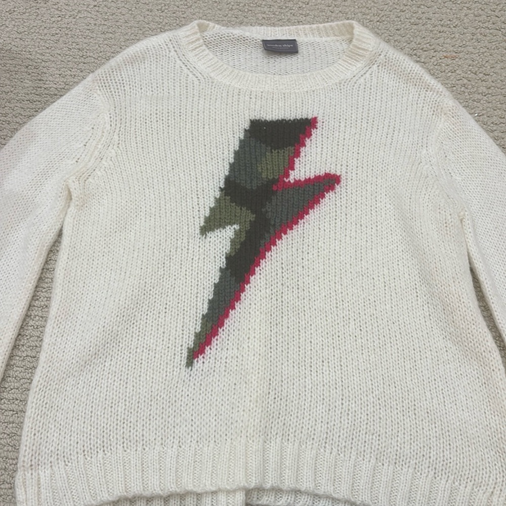 Lighting bolt sweater